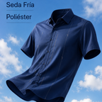 [Llevate 5 y Pagá 3] Camisa Masculina Varion de Seda Fría y Poliéster (¡Estilo que Impone!)