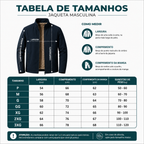 [Leve 2 e Pague 1] Jaqueta Masculina Envox de Tecido Impermeável com Interior Forrado