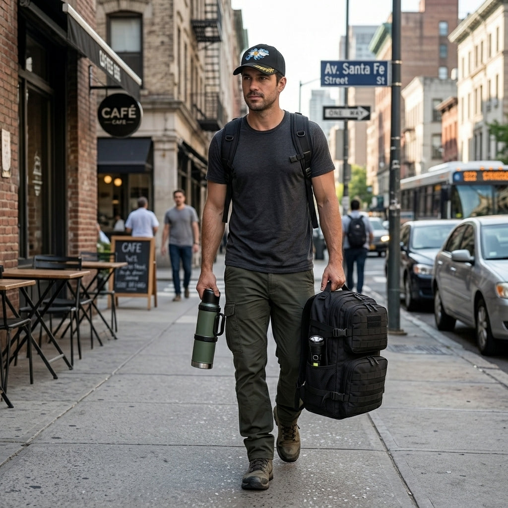 [ÚLTIMAS UNIDADES] Mochila Tática Militar 50L Impermeável + 3 Brindes Exclusivos | Tudo o que um Homem Preparado Precisa